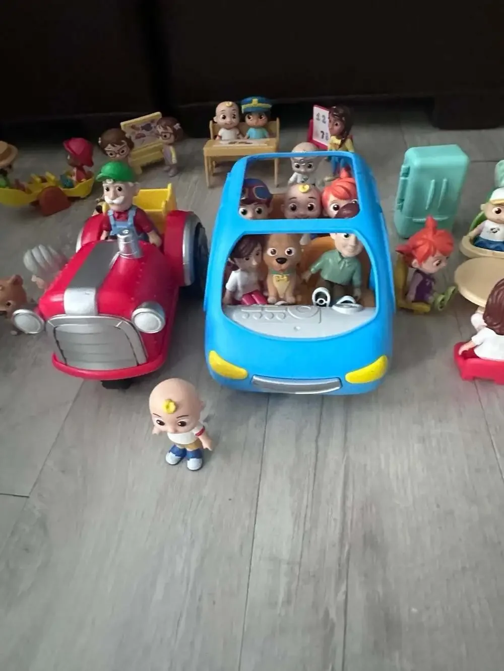 Cocomelon Large Assortment of Figures, Vehicles, and Accessories Playset